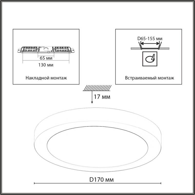 Накладной светильник Sonex 7788/12L