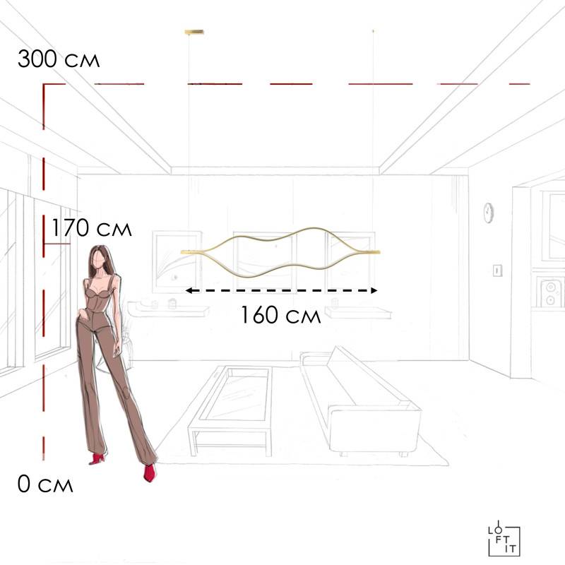 Подвесной светильник LOFT IT 10403/1600 AB