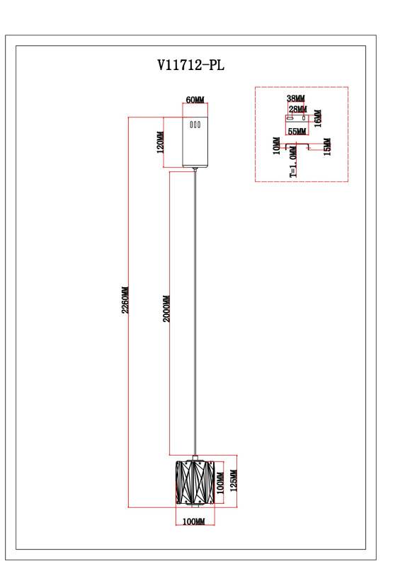 Подвесной светильник Moderli V11712-PL