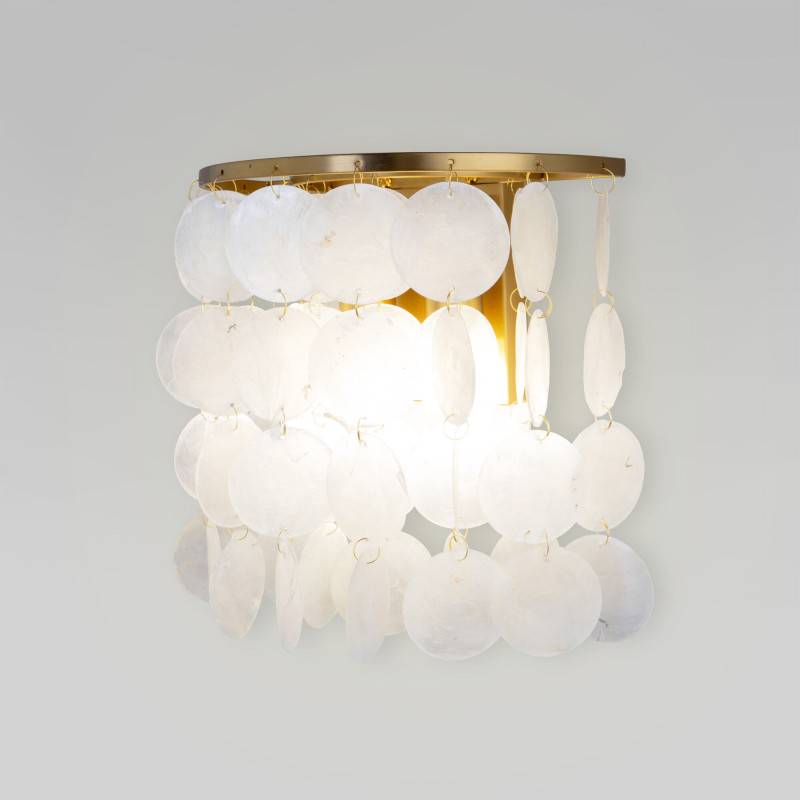 Бра Eurosvet 60084/2 латунь/перламутр