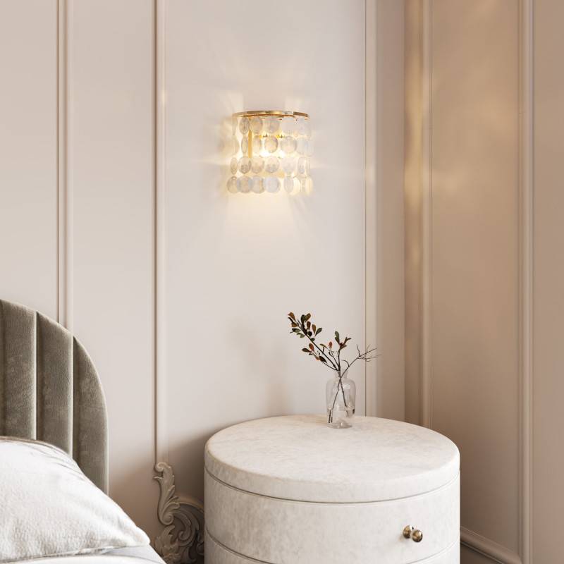 Бра Eurosvet 60084/2 латунь/перламутр