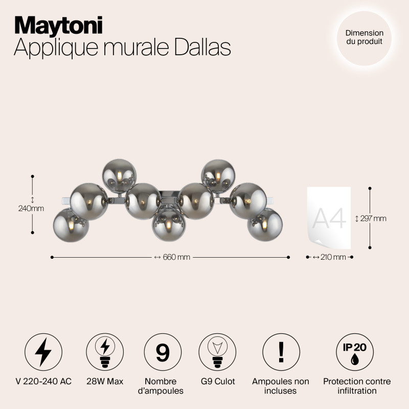 Бра Maytoni MOD547WL-09CH