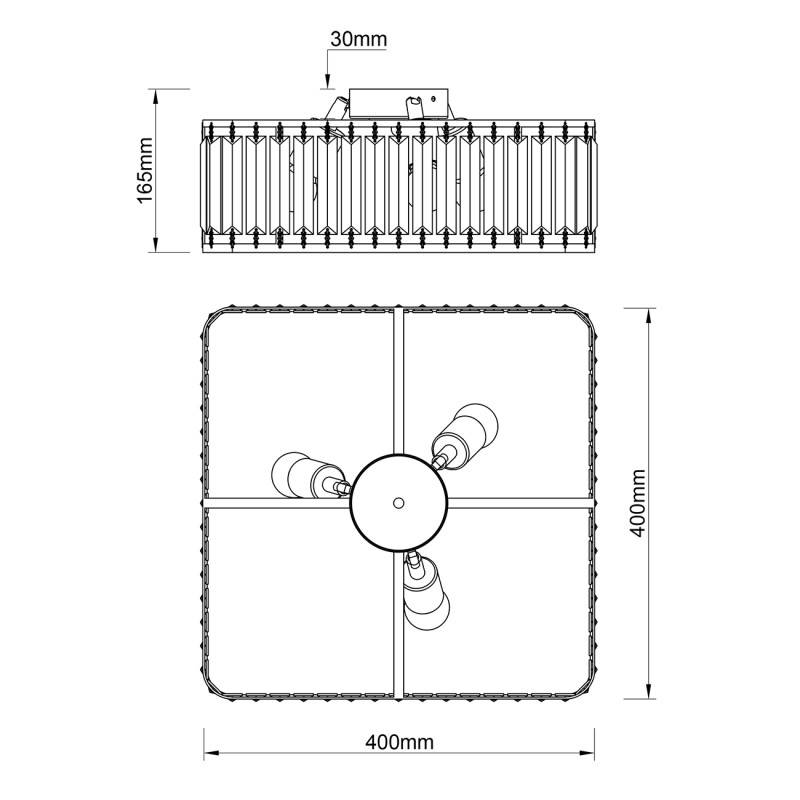 Накладная люстра Escada 2117/3