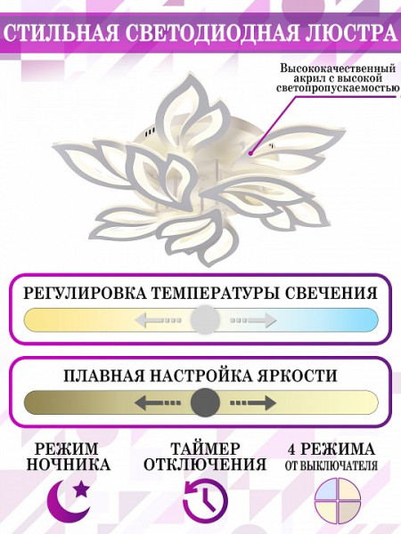 Потолочная люстра Natali Kovaltseva LED LAMPS LED LAMPS 81226
