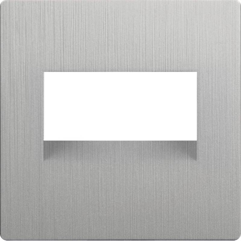 Клавиша/Накладка Werkel WL09-RJ45+RJ45-CP серебряный рифленый