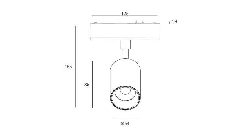 Светильник на шине SWG pro SL-SLIM-SPWH-15-CCT