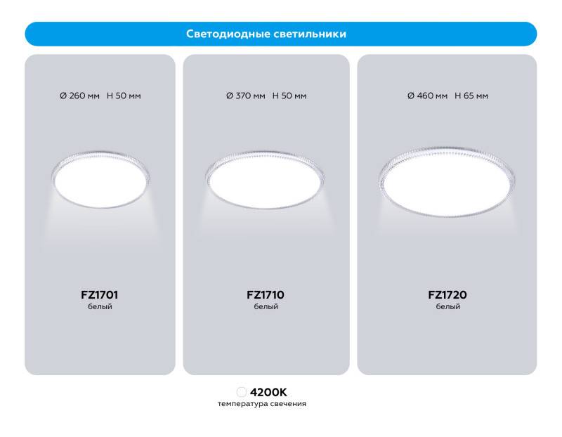 Накладной светильник Ambrella Light FZ1701