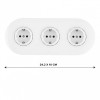 Розетка Arte Milano SET08-3-40-1x3 white