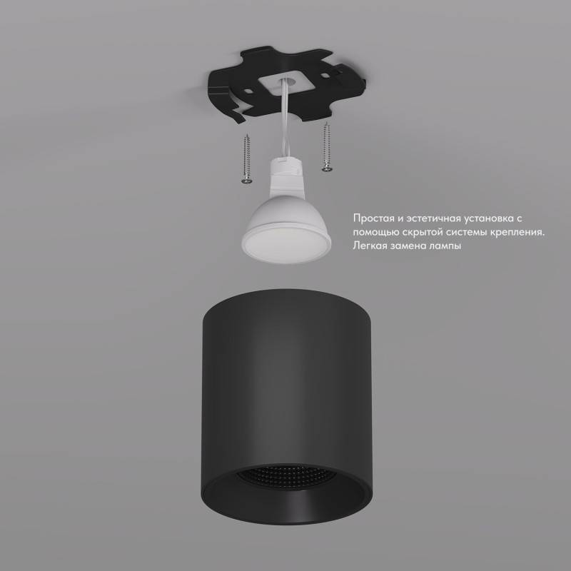 Накладной светильник Denkirs DK3090-BK