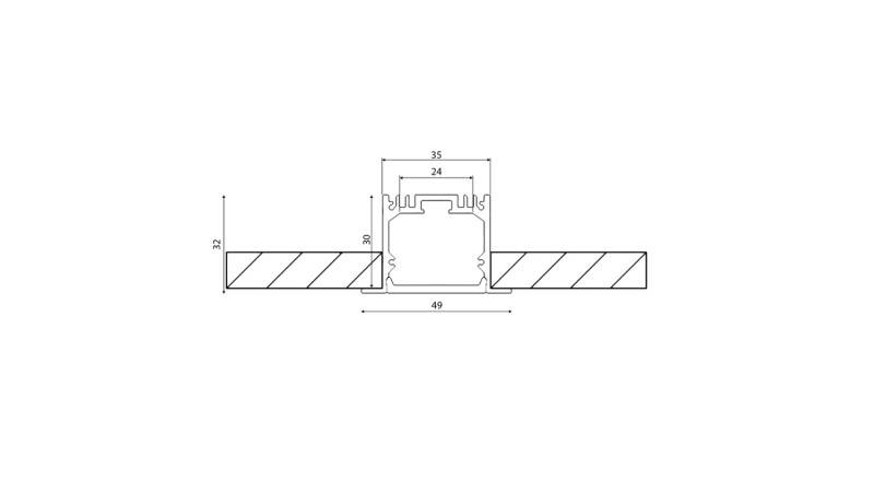 Профиль DesignLed LE.4932-W-R