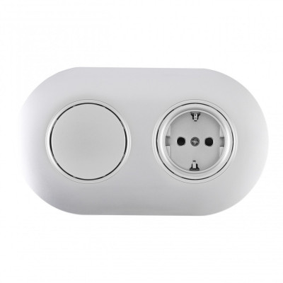 Розетка Arte Milano SET08-2-40-1-30-1 silver