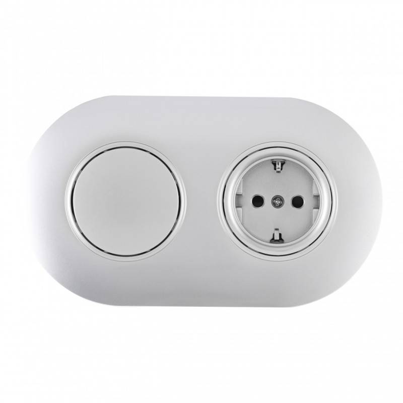 Розетка Arte Milano SET08-2-40-1-30-1 silver