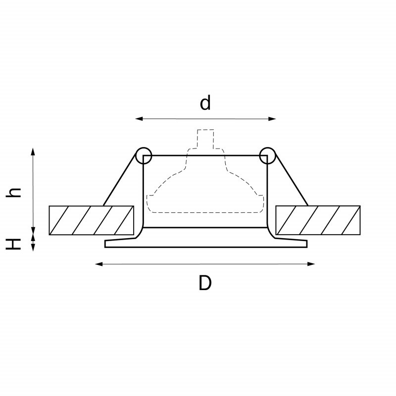 Встраиваемый светильник Lightstar 010021