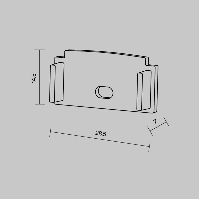 Заглушка профиля Maytoni Technical 642008
