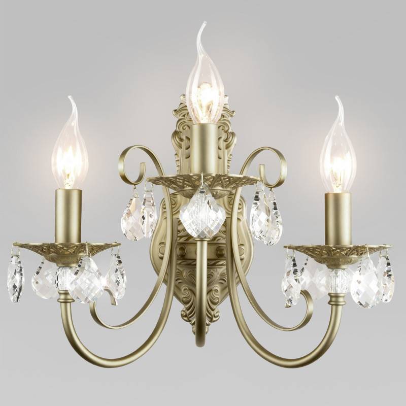 Бра Eurosvet 3305/3 латунь/прозрачный хрусталь