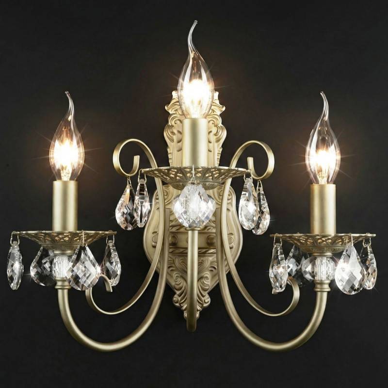 Бра Eurosvet 3305/3 латунь/прозрачный хрусталь