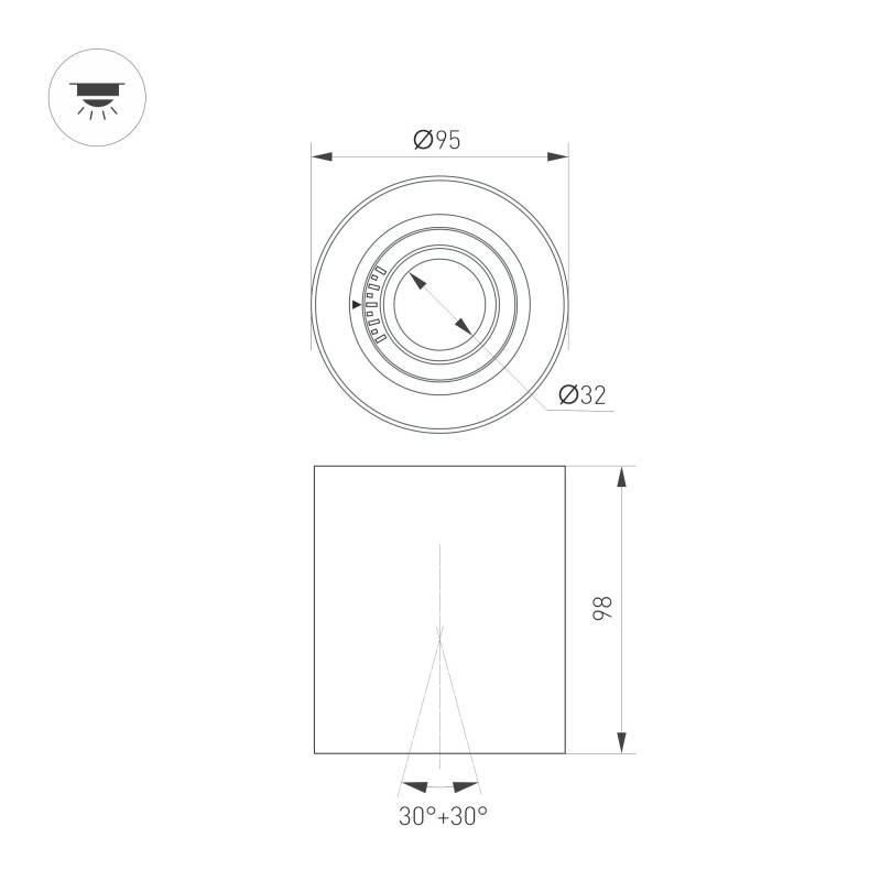 Накладной светильник Arlight 055742