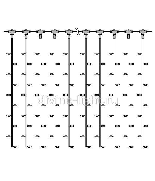 Светодиодный занавес Laitcom PCL602-10-2B