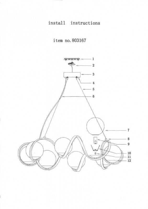 Подвесная люстра Lightstar 803167