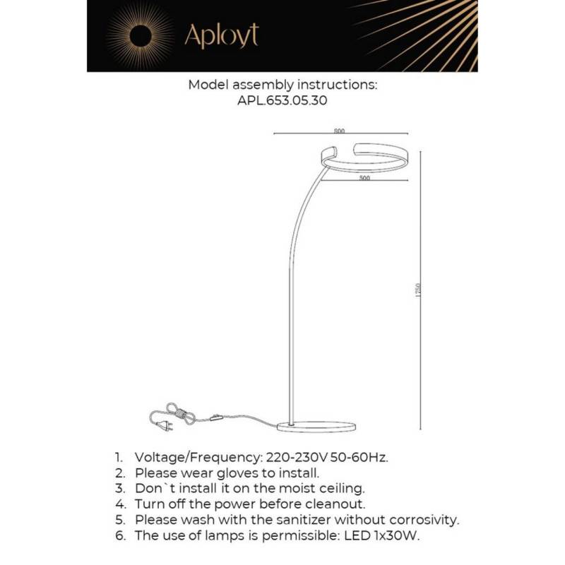 Торшер APLOYT APL.653.05.30