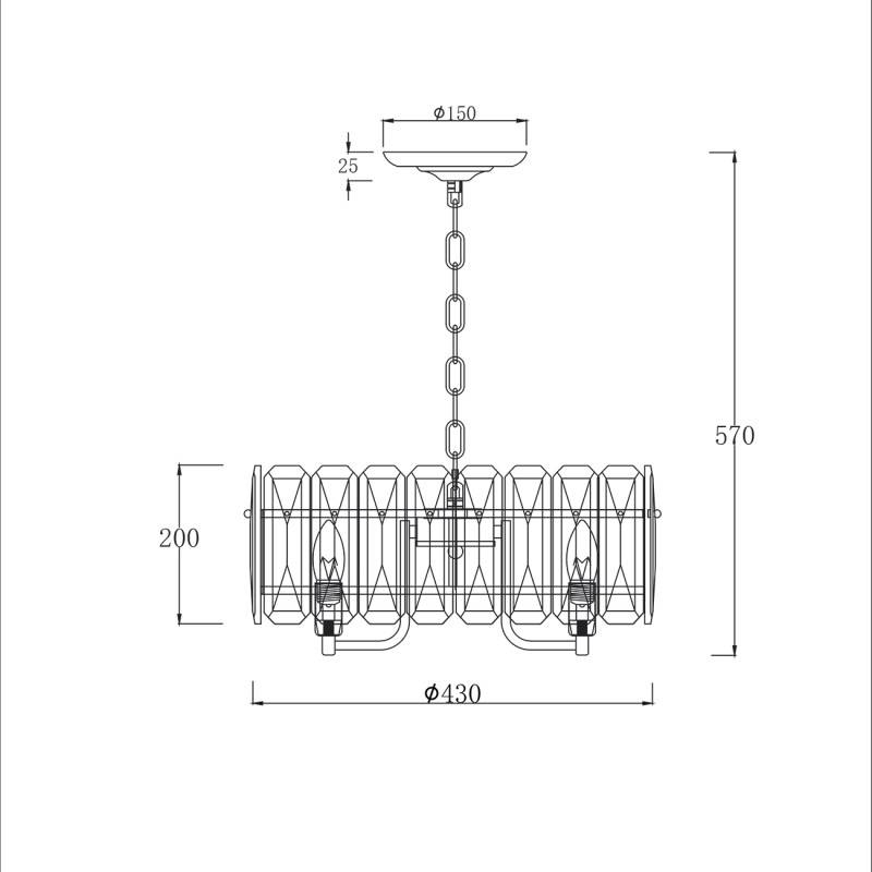Подвесная люстра Escada 2115/6S Chrome