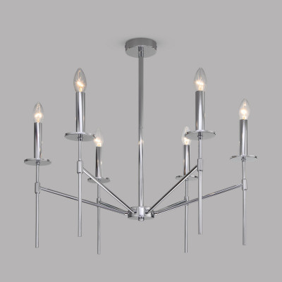 Люстра на штанге Eurosvet 60142/6 хром