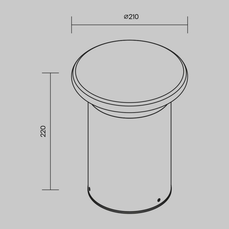 Садово-парковый светильник Maytoni O460FL-L10GF3K