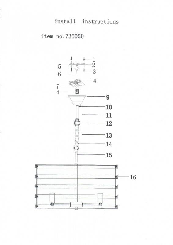 Подвесная люстра Lightstar 735050