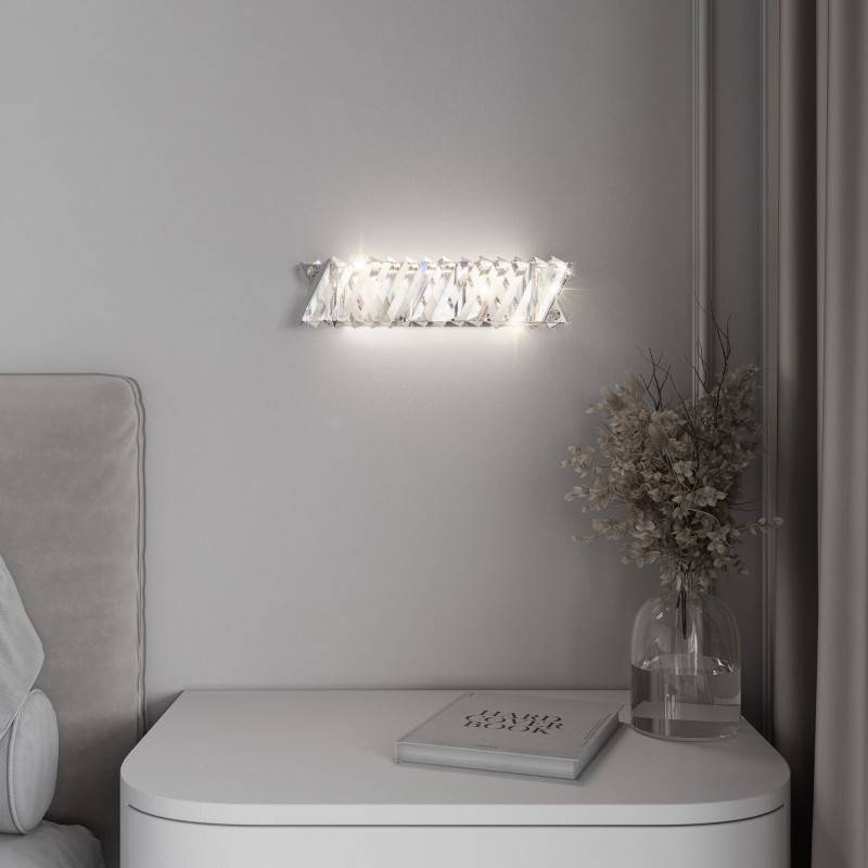 Бра Eurosvet 101005 никель хрусталь