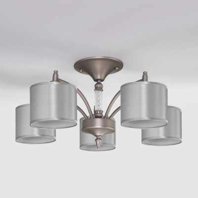 Люстра на штанге Eurosvet 60080/5 сатин-никель