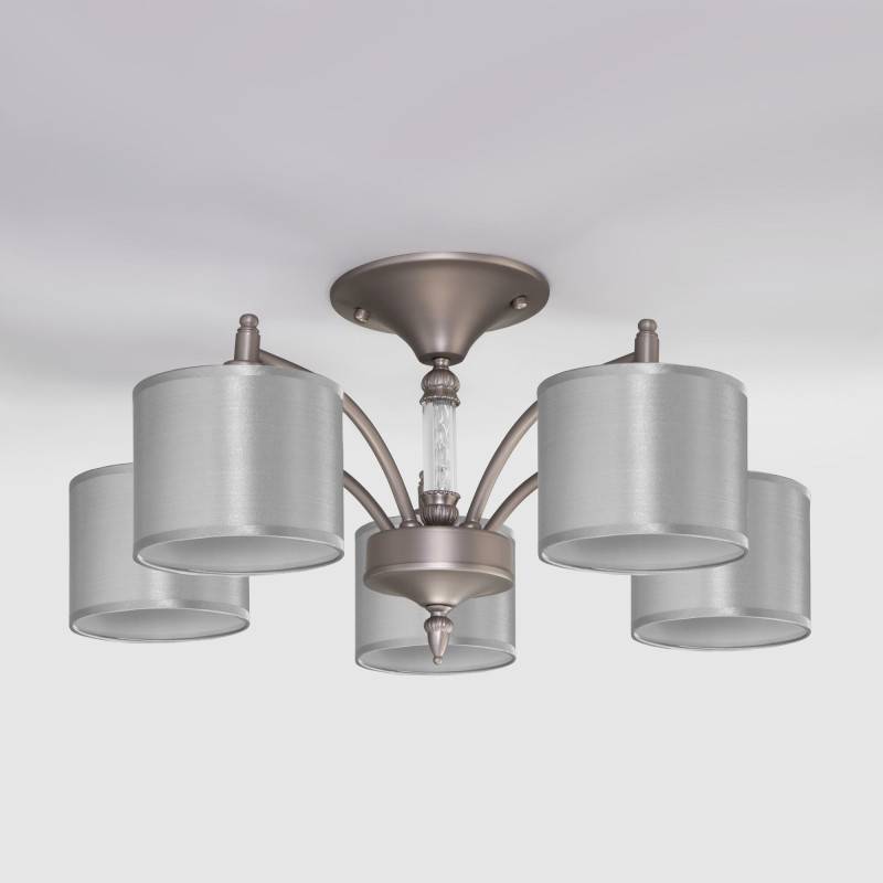 Люстра на штанге Eurosvet 60080/5 сатин-никель