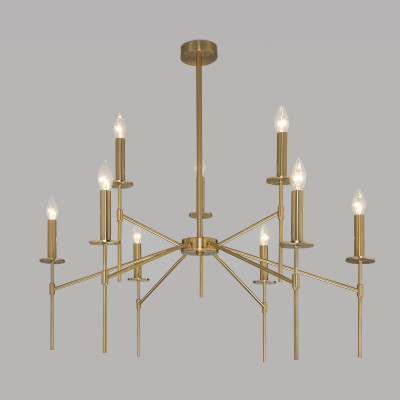 Люстра на штанге Eurosvet 60142/9 латунь