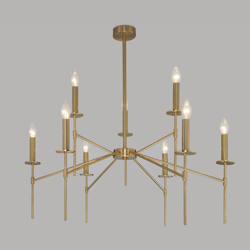 Люстра на штанге Eurosvet 60142/9 латунь