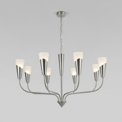 Подвесная люстра Eurosvet 60167/8 никель