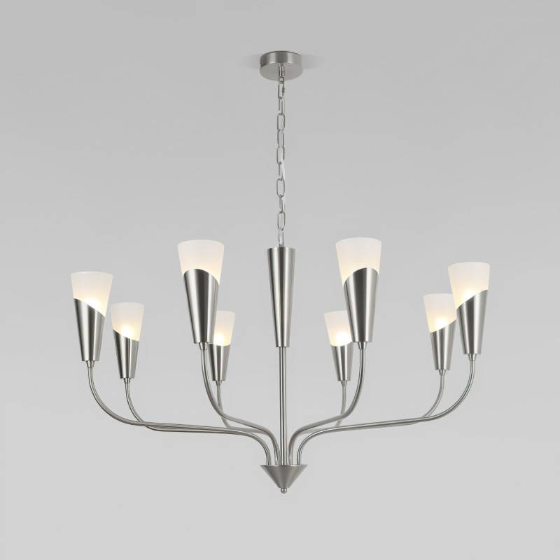 Подвесная люстра Eurosvet 60167/8 никель