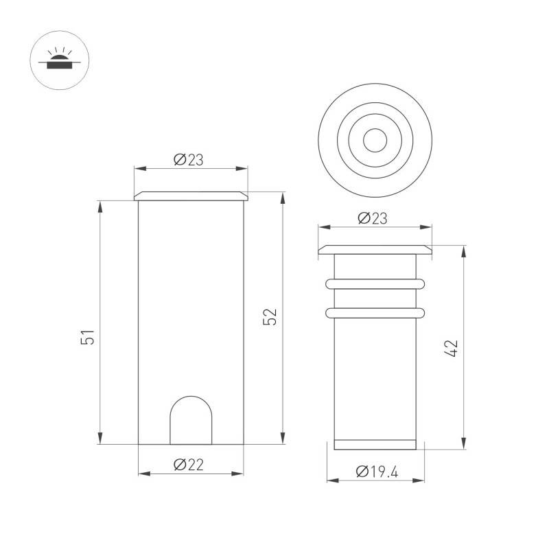 Тротуарный светильник Arlight 057831