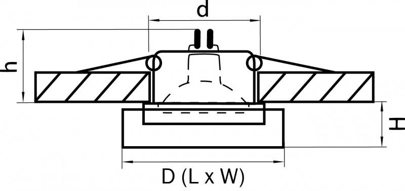 Встраиваемый светильник Lightstar 006140