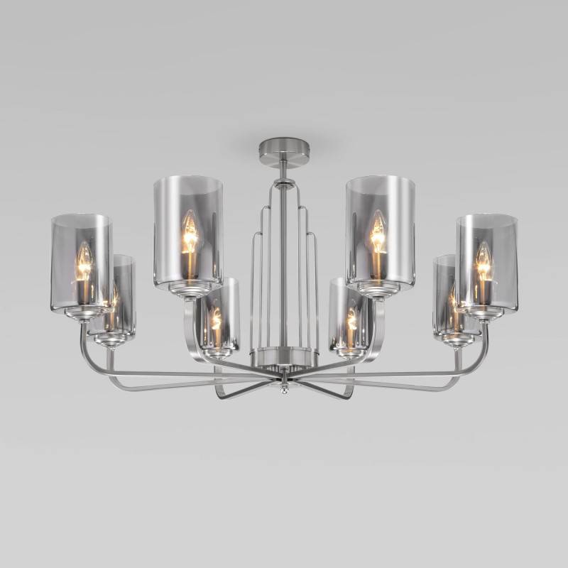 Люстра на штанге Eurosvet 60138/8 сатин-никель