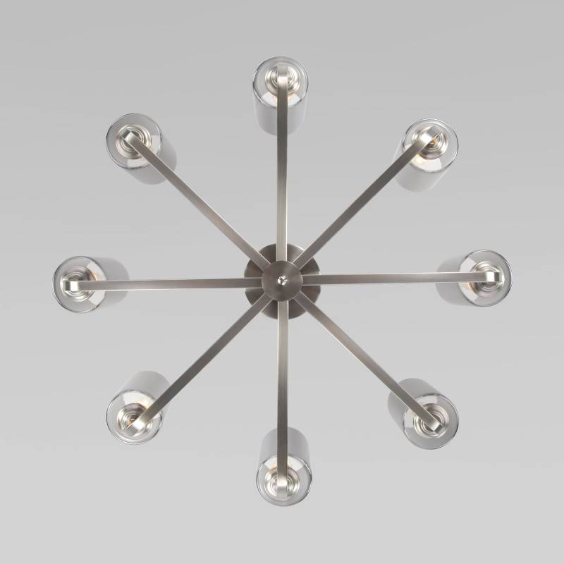 Люстра на штанге Eurosvet 60138/8 сатин-никель