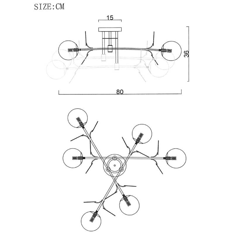 Люстра на штанге ImperiumLoft 194948-23