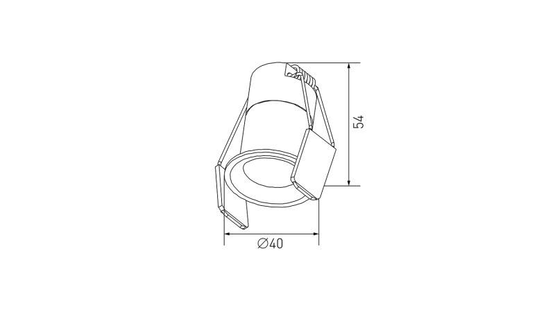 Встраиваемый светильник DesignLed DL-A004-3-WH-WW