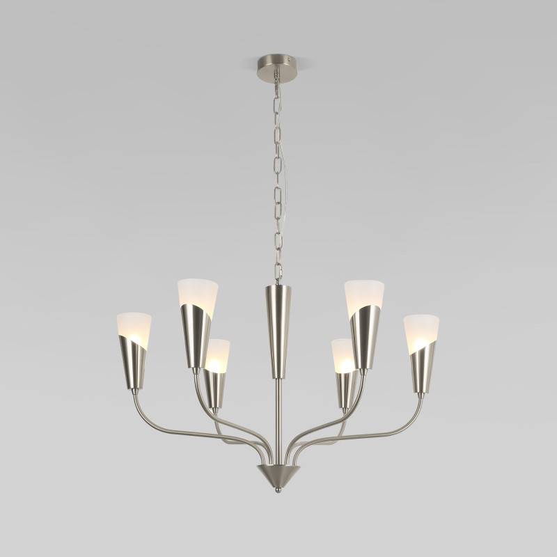 Подвесная люстра Eurosvet 60167/6 никель