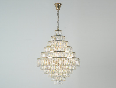 Каскадная люстра Newport 10125+15/C gold
