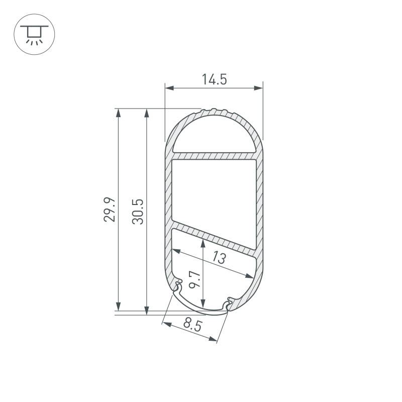 Профиль Arlight 050153