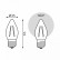 Лампа светодиодная Gauss Filament E27 7Вт 4100K 103802207