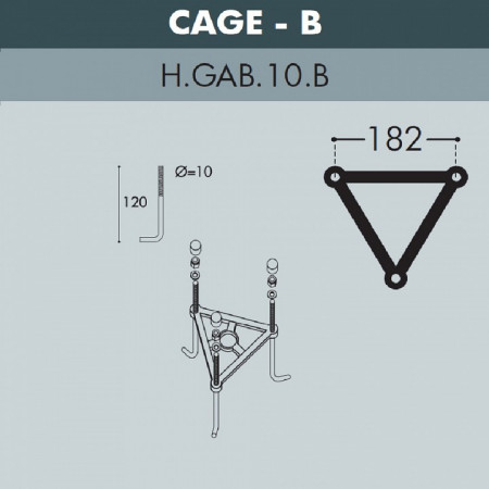 Наземный высокий светильник Fumagalli Globe 250 G25.158.S30.AXE27