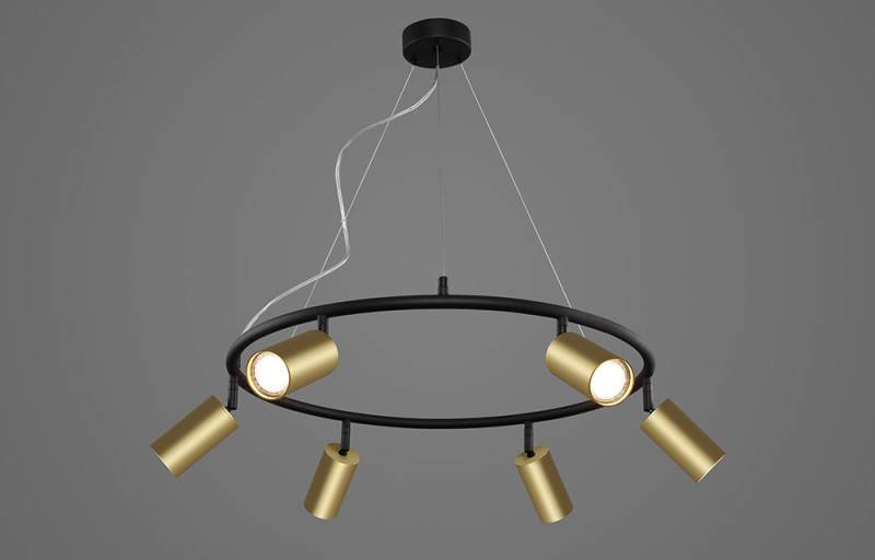 Подвесная люстра Crystal Lux CLT 015C6 D600 BL-GO