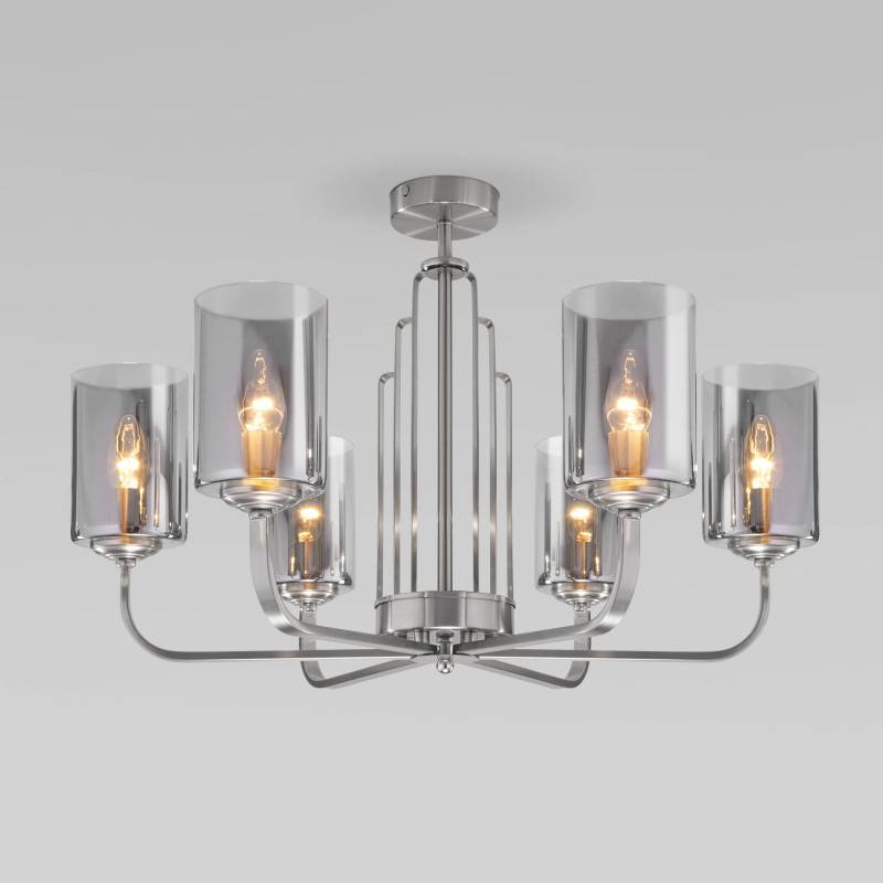 Люстра на штанге Eurosvet 60138/6 сатин-никель