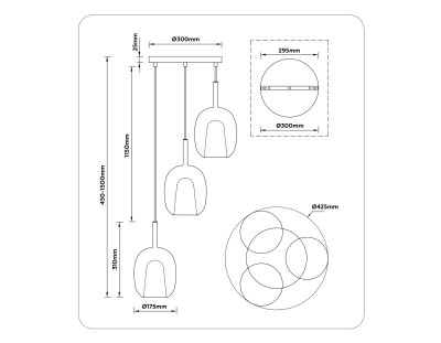 Подвесной светильник Ambrella Light LH11156