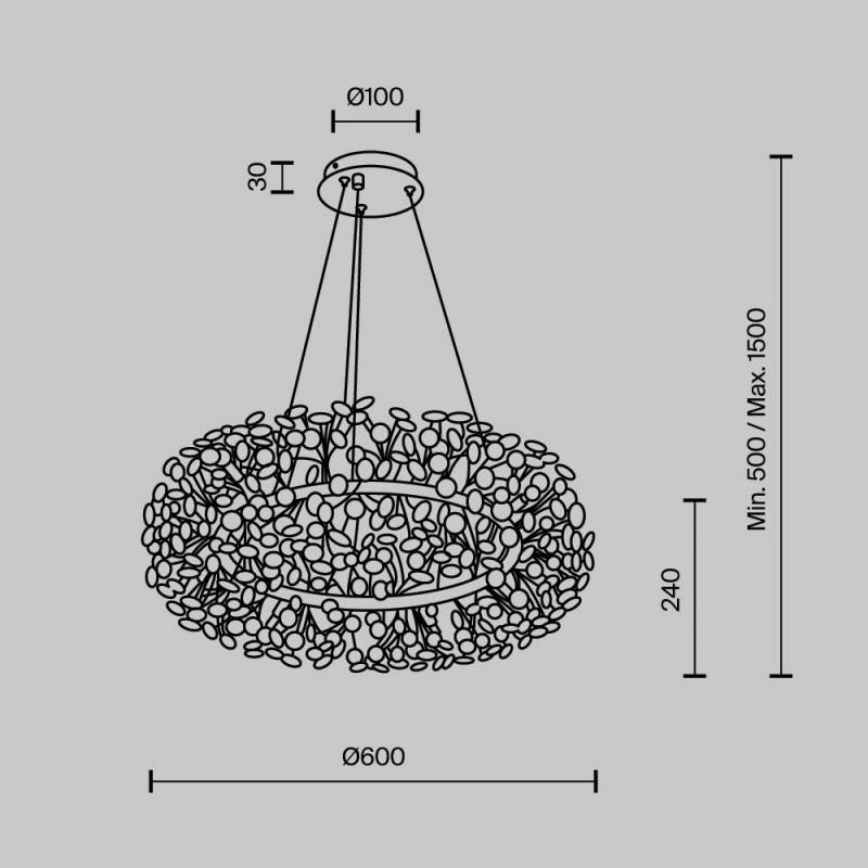 Подвесной светильник MODELUX MS.9029.12 GD